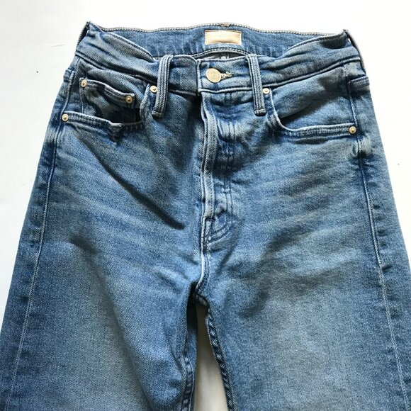Mother the Tomcat Jeans Womens 24 Blue On the Run Button Fly High Rise Denim - Picture 5 of 13